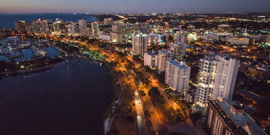 Florida Skyline at Night