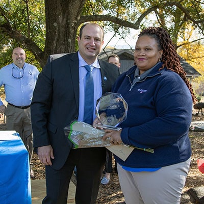 Kinesha Liptrot is awarded her very rare second LifeSaver Award.