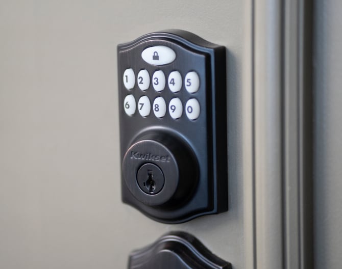 Smart Lock on someone's door